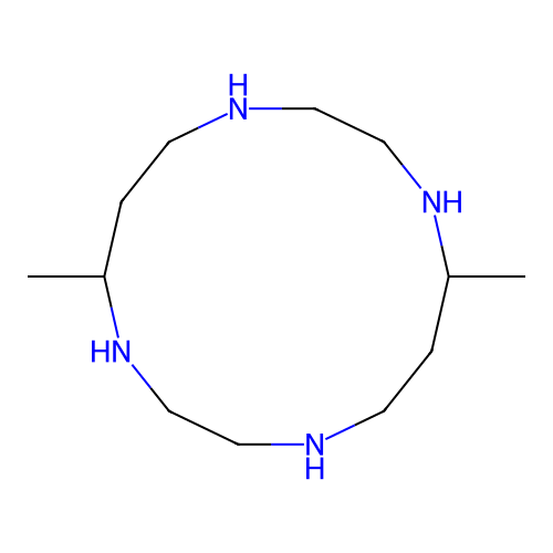 1,4,8,11-Tetraazacyclotetradecane, 5,12-dimethyl- structure