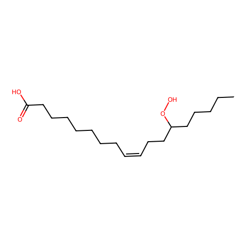 9-Octadecenoic acid, 13-hydroperoxy-, (Z)- structure