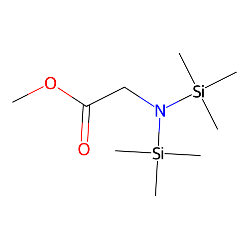 Glycine, N,N-bis(trimethylsilyl)-, methyl ester structure