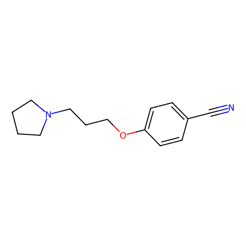 4-(3-(Pyrrolidin-1-yl)propoxy)benzonitrile structure