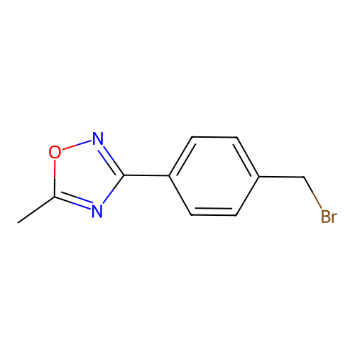 3-(4-(Bromomethyl)phenyl)-5-methyl-1,2,4-oxadiazole structure