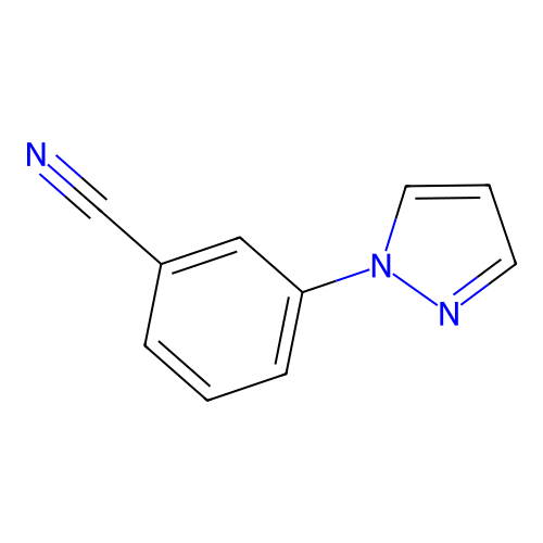3-(1H-Pyrazol-1-yl)benzonitrile structure