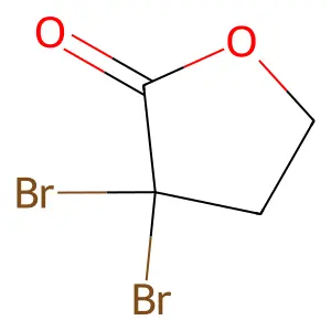 3,3-Dibromodihydrofuran-2(3H)-one structure
