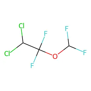 2,2-Dichloro-1,1-difluoroethyl difluoromethyl ether structure