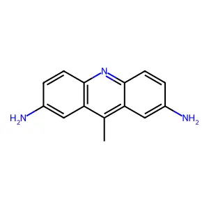 Acridine, 2,7-diamino-9-methyl- structure