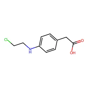 4-[2-(氯乙基)氨基]苯乙酸 structure