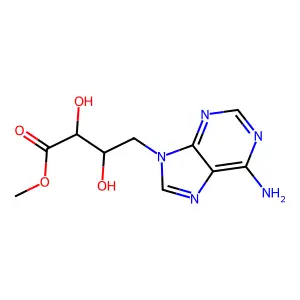 Methyl 4-(6-amino-9H-purin-9-yl)-2,3-dihydroxybutanoate structure