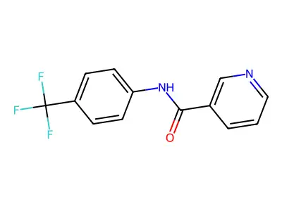 N-[4-(trifluoromethyl)phenyl]pyridine-3-carboxamide structure