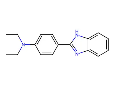 4-(1H-benzimidazol-2-yl)-N,N-diethylaniline structure