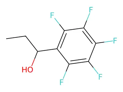 1-(2,3,4,5,6-Pentafluorophenyl)-1-propanol structure