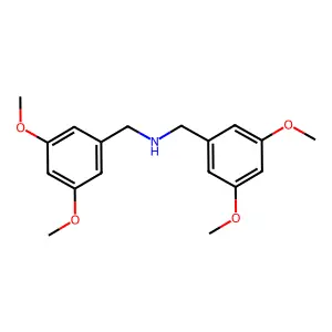 1-(3,5-dimethoxyphenyl)-N-[(3,5-dimethoxyphenyl)methyl]methanamine structure