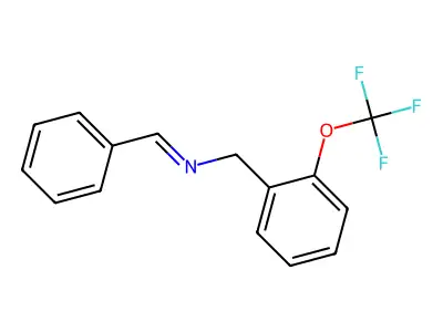 N-benzylidene-N-[2-(trifluoromethoxy)benzyl]amine structure