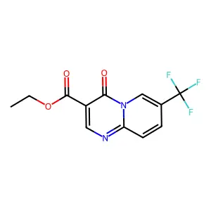 Ethyl 4-oxo-7-(trifluoromethyl)-4H-pyrido[1,2-a]pyrimidine-3-carboxylate structure
