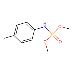 Phosphoramidic acid, (4-methylphenyl)-, dimethyl ester structure