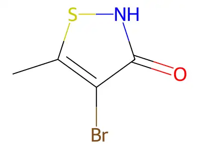 4-Bromo-5-methyl-1,2-thiazol-3-ol structure