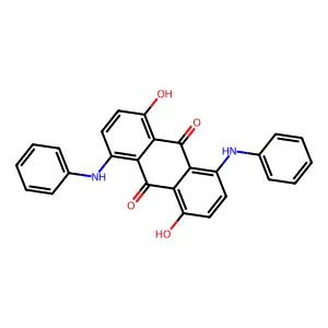 9,10-Anthracenedione, 1,5-dihydroxy-4,8-bis(phenylamino)- structure