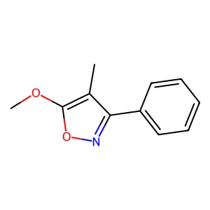5-Methoxy-4-methyl-3-phenylisoxazole structure