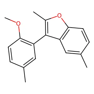 Benzofuran, 2,5-dimethyl-3-(6-methoxy-m-tolyl)- structure