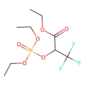 Ethyl 2-[(diethoxyphosphoryl)oxy]-3,3,3-trifluoropropanoate structure