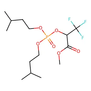 Methyl 2-{[di(isopentyloxy)phosphoryl]oxy}-3,3,3-trifluoropropanoate structure