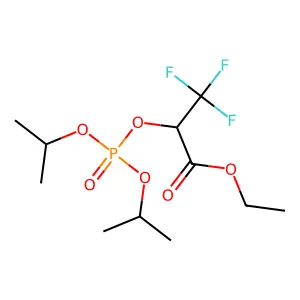 Ethyl 2-[(diisopropoxyphosphoryl)oxy]-3,3,3-trifluoropropanoate structure