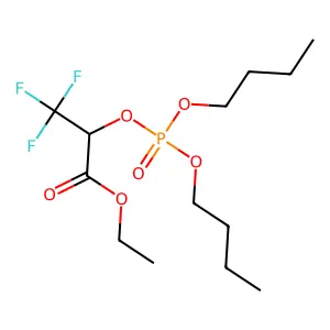 Ethyl 2-[(dibutoxyphosphoryl)oxy]-3,3,3-trifluoropropanoate structure