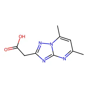 2-{5,7-Dimethyl-[1,2,4]triazolo[1,5-a]pyrimidin-2-yl}acetic acid structure