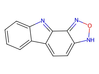 10H-1,2,5-Oxadiazolo[3,4-a]carbazole structure