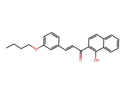 3-(3-Butoxyphenyl)-1-(1-hydroxynaphthalen-2-yl)prop-2-en-1-one structure