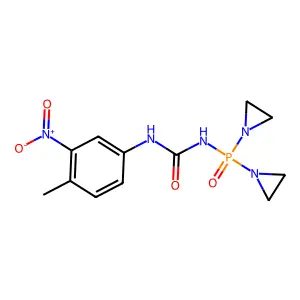 Urea, 1-(bis(1-aziridinyl)phosphinyl)-3-(3-nitro-p-tolyl)- structure