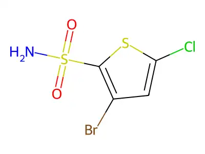 3-Bromo-5-chlorothiophene-2-sulfonamide structure