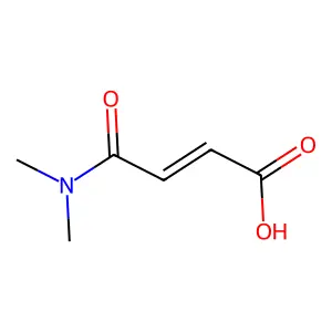 (2E)-3-(dimethylcarbamoyl)prop-2-enoic acid structure