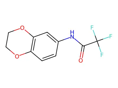 N-(2,3-dihydro-1,4-benzodioxin-6-yl)-2,2,2-trifluoroacetamide structure