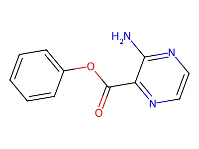 Phenyl 3-aminopyrazine-2-carboxylate structure