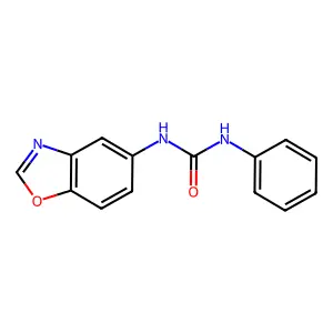N-(1,3-benzoxazol-5-yl)-N'-phenylurea structure