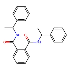 N1,N2-Bis((1S)-1-phenylethyl)-1,2-benzenedicarboxamide structure