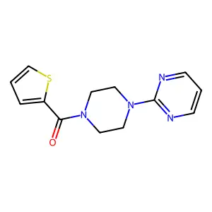 4-Pyrimidin-2-ylpiperazinyl 2-thienyl ketone structure