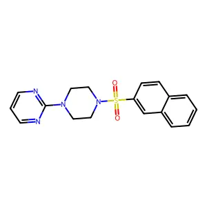 2-[4-(Naphthalene-2-sulfonyl)piperazin-1-yl]pyrimidine structure