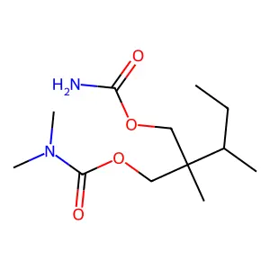 1,3-Propanediol, 2-sec-butyl-2-methyl-, carbamate, dimethylcarbamate structure