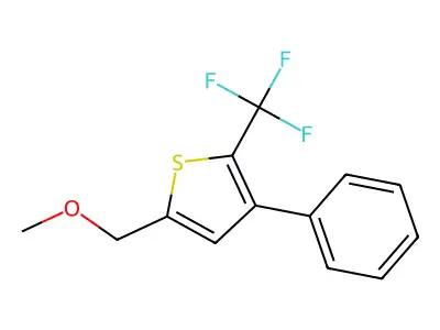 5-(Methoxymethyl)-3-phenyl-2-(trifluoromethyl)thiophene structure