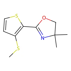 2-(4,4-Dimethyl-4,5-dihydro-1,3-oxazol-2-yl)-3-thienyl methyl sulfide structure