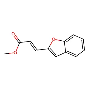 Methyl 3-(benzofuran-2-yl)prop-2-enoate structure