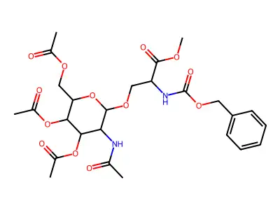 Alanine, N-benzyl methyl ester, 3',4',6'-triacetate, L- structure