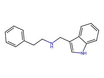 N-((1H-Indol-3-yl)methyl)-2-phenylethanamine structure