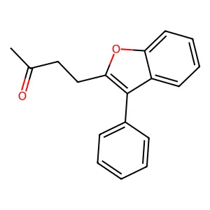 4-(3-Phenyl-1-benzofuran-2-yl)butan-2-one structure