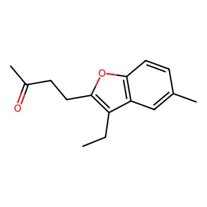 4-(3-Ethyl-5-methyl-1-benzofuran-2-yl)butan-2-one structure