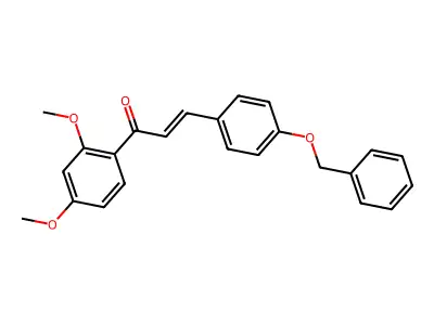 3-(4-Benzyloxyphenyl)-1-(2,4-dimethoxyphenyl)prop-2-en-1-one structure