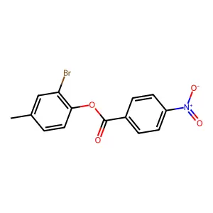 2-Bromo-4-methylphenyl 4-nitrobenzoate structure