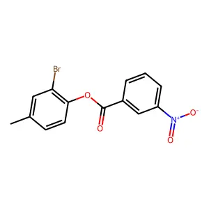 2-Bromo-4-methylphenyl 3-nitrobenzoate structure