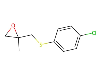 2-{[(4-Chlorophenyl)sulfanyl]methyl}-2-methyloxirane structure